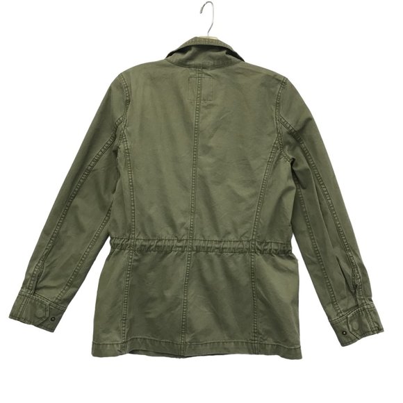 MADEWELL Jacket Anorak Pockets Cotton Safari Shacket Women S Green NEW - Picture 2 of 9